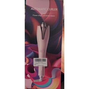 NEW IN BOX Auto Curling Pink Hair Wand Effortless Waves Quickly Auto Curler